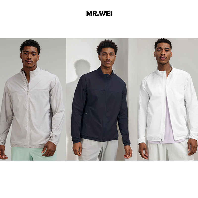 So Easy to Wear) Lu Spring and Summer Anti-Uv, Light, Breathable, Quick-Drying, High-Elastic Stand-Up Collar Sun Protection Sports Jacket So Easy to Wear) Lu Spring and Summer Anti-Uv, Light, Breathable, Quick-Drying, High-Elastic Stand-Up Collar Sun Protection Sports Jacket