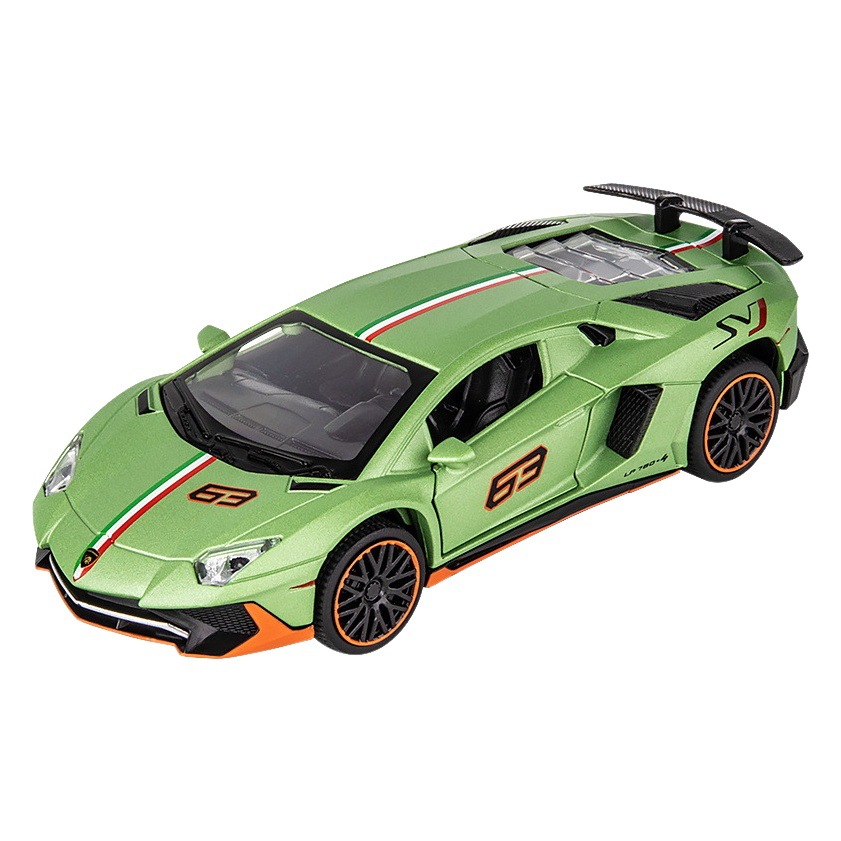 (Caja) 1:32 Lanbo lp780 coche deportivo aleación modelo de coche sonido y luz niños juguetes deportivos coche Chenghai al por mayor