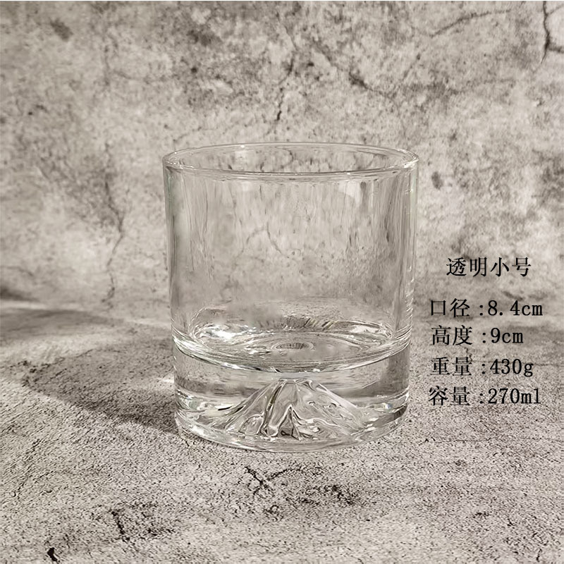 Tazas de nicho de diseño de vidrio simple tazas de agua caseras de whisky tazas de montaña de nieve rosa tazas de cóctel