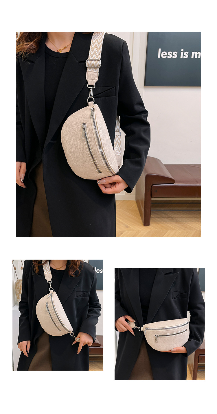 Women's Streetwear Solid Color Pu Leather Waist Bags display picture 5