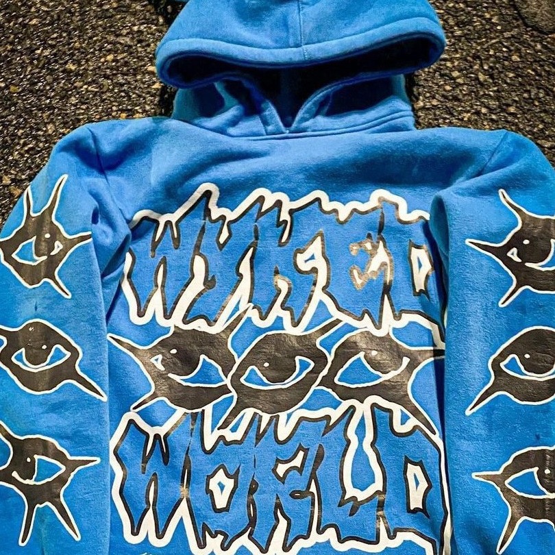 Herrenbekleidung Frühlingsstraße dunkler Gothic-Stil Straßen-Kapuzenpullover_voghion.com