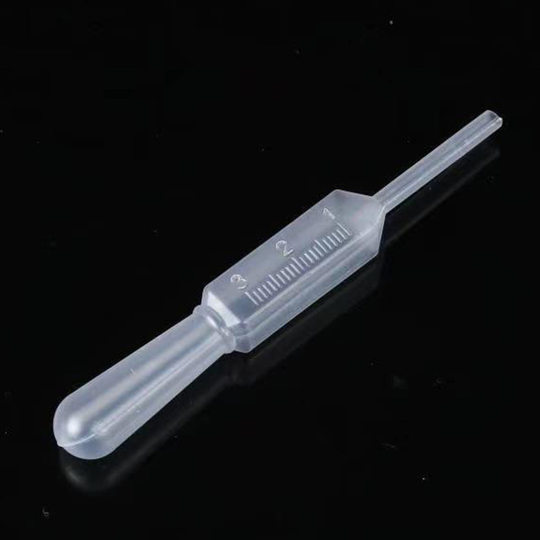3mL square tube plastic pipette disposable plastic pasteurized dropper chemical experiment drip pipette