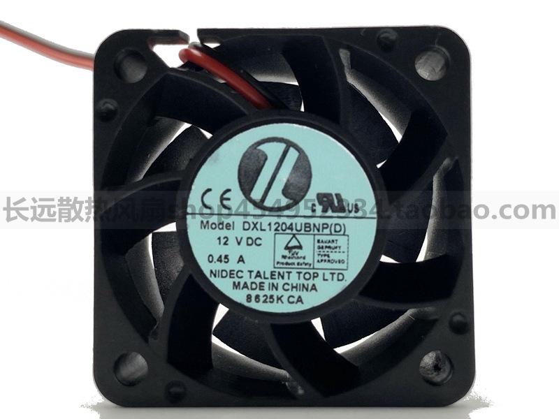 日本Nidec DXL1204UBNP(D) 4028 4CM 12V0.45A服务器电源散热风扇