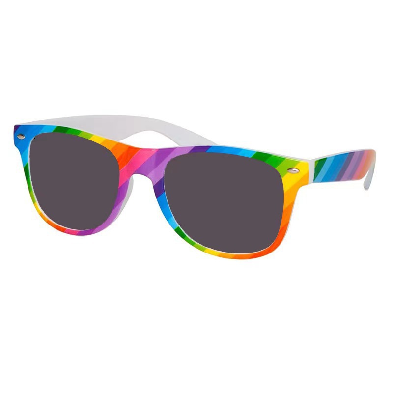 Pegatinas gafas de agujero de alfiler personalidad retrógrada clavos de arroz gafas de sol gafas de agujero de moda cool gafas de fiesta cuadrada