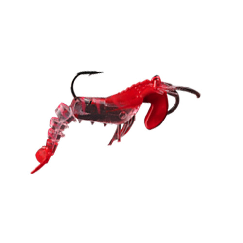 Wholesale factory multi-jointed lead head shrimp, luminous multi-jointed soft shrimp, fake lure soft bait luminous shrimp lure fake shrimp