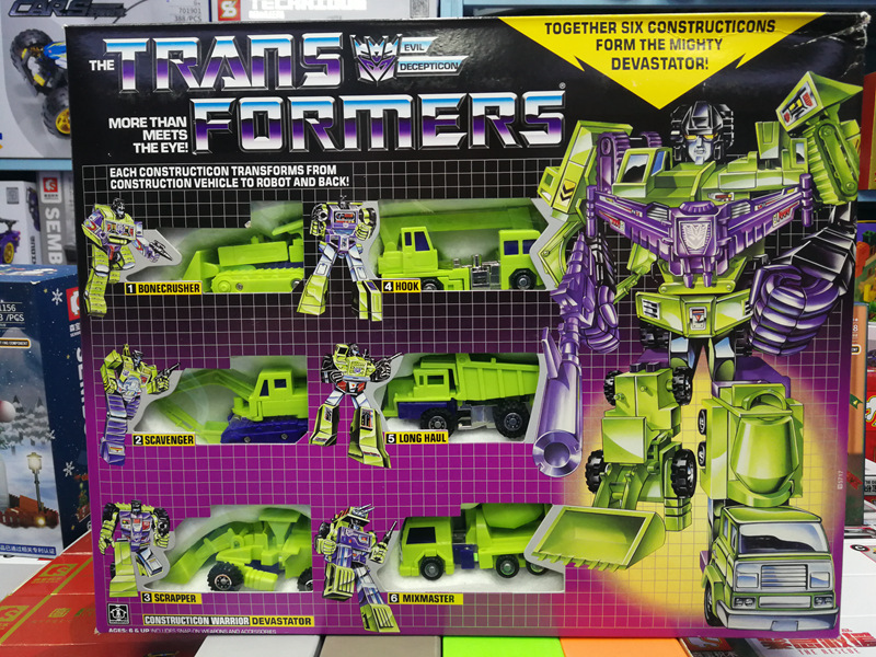 Transformers G1 Constructicon Devastator Transforming Toy Figures Transformers G1 Constructicon Devastator Transforming Toy Figures