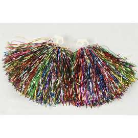 多款式演唱会拉拉花跨境新款彩色亮面PE手摇花新款拉拉队手摇花