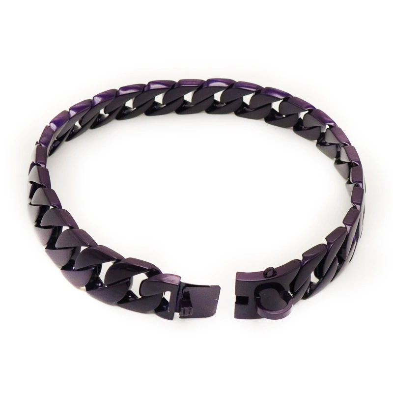 Cross -border fashion new big dog chain wholesale stainless steel 304 anti -rust dog collar large and medium -sized Cuban chain
