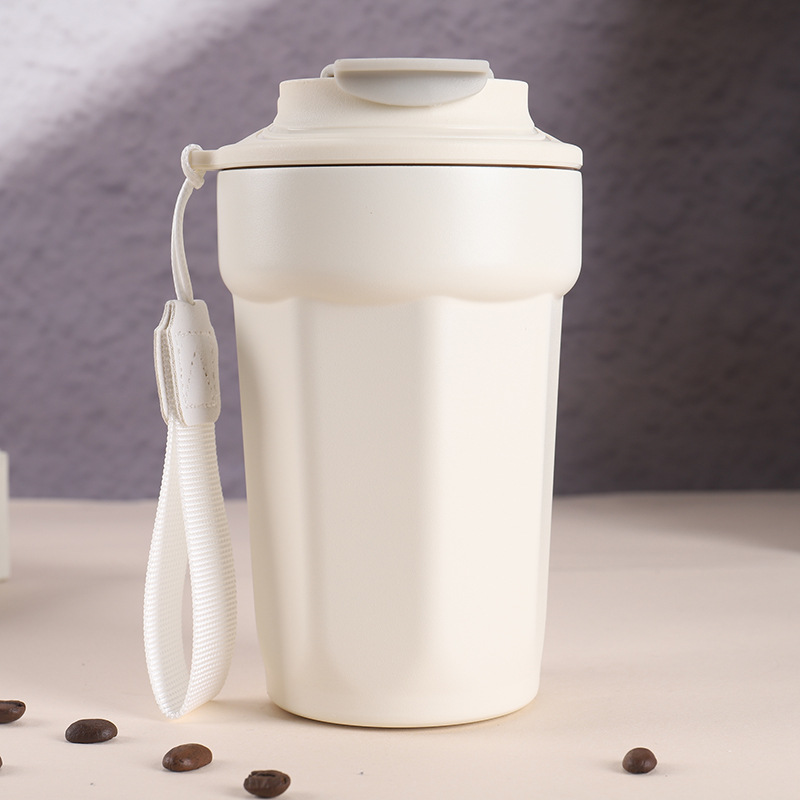 Nuevo forro sin costuras taza de café octogonal logotipo personalizado taza de regalo de publicidad 316 taza de aislamiento al vacío de acero inoxidable