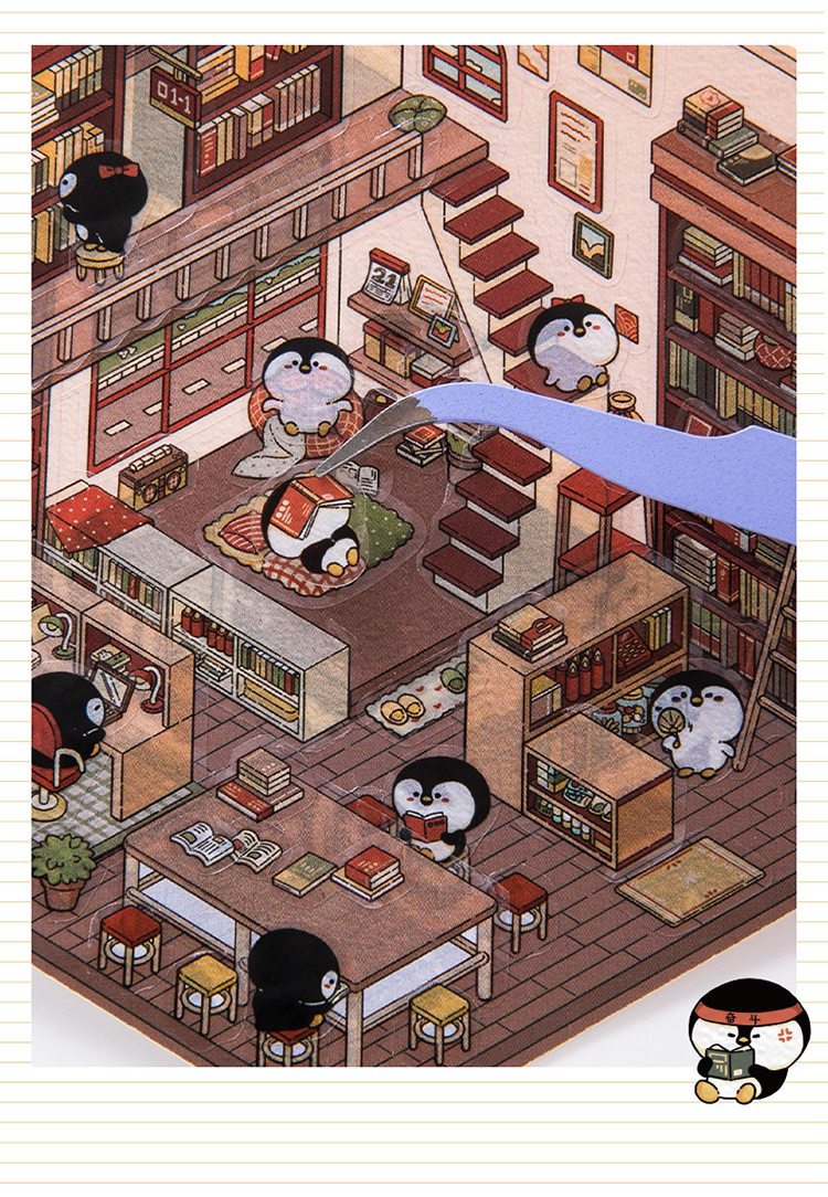 Learning Occasion 1 Piece 1 Set Cartoon Learning PET Cartoon Style Stickers