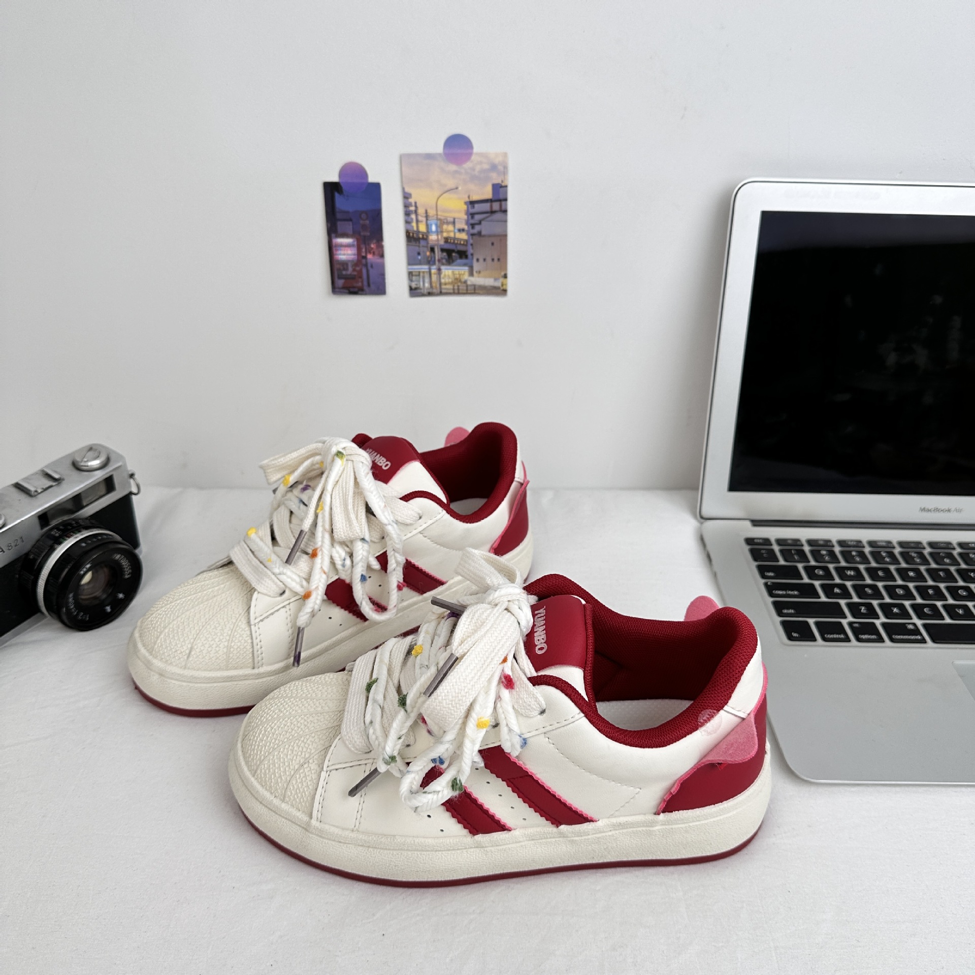 Yuanbo 2025 primavera nuevo estilo estudiante salvaje versión coreana de zapatos de lona zapatillas deportivas de nicho para mujer zapatos blancos pequeños image 5