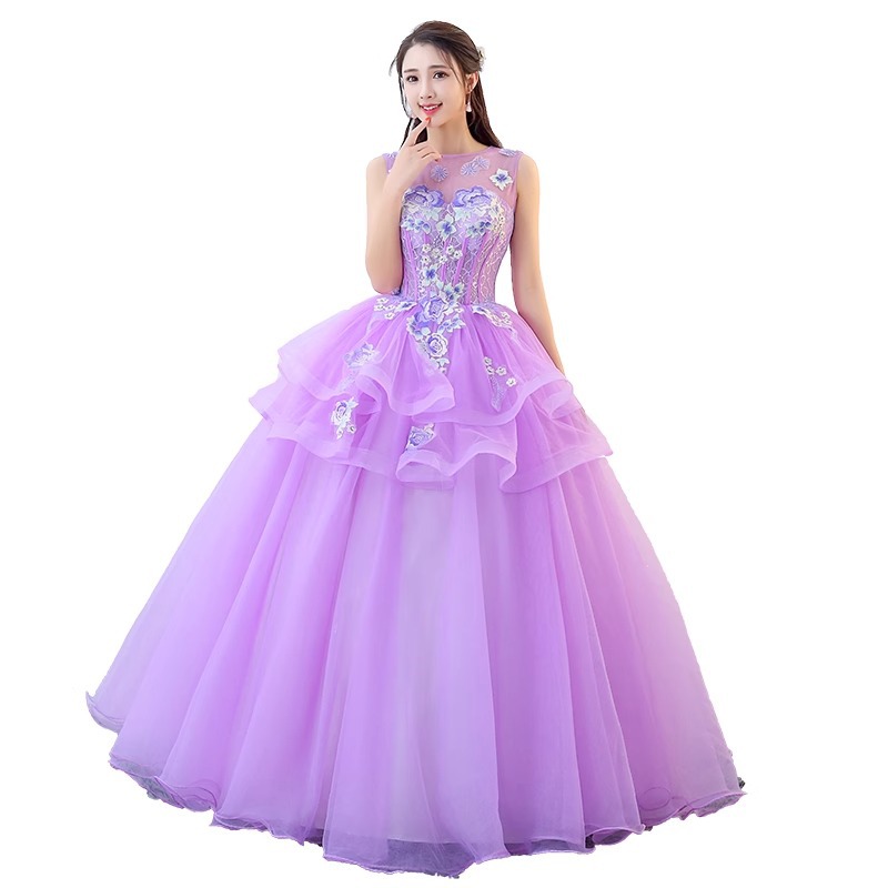 Vestido de actuación con falda abullonada para mujer, nuevo modelo 2026, para actuaciones solistas, canciones folclóricas, ópera, tul de colores, vestido para examen de artes vocales para mujer.