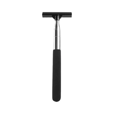 Car rearview mirror multifunctional telescopic wiper wiper front windshield rainproof cleaning brush wiper (Car cleaning tools) - black-frosted-handle