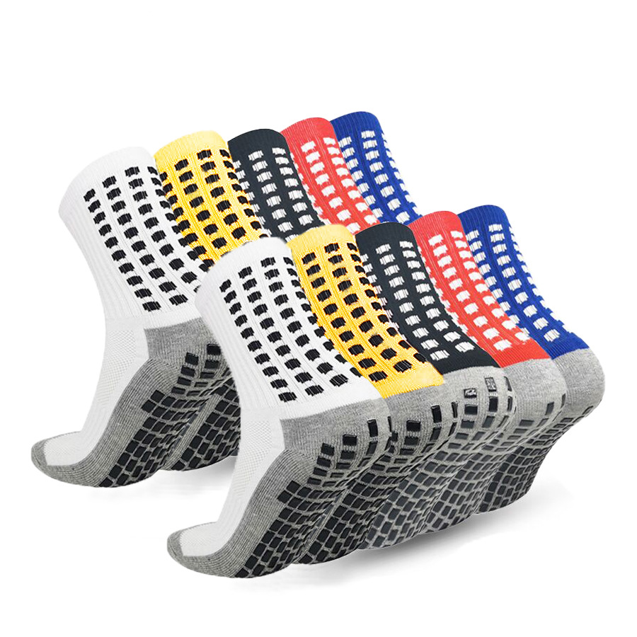 Atmungsaktive, rutschfeste Fußballsocken für Teenager und Kinder – Dicke, gepolsterte Sohle mit Grip – Perfekt für Fußball, Yoga und andere Sportarten (Größe 33–39)_voghion.com