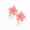Fashionable trend multicoloured cute earrings, European style, flowered, simple and elegant design