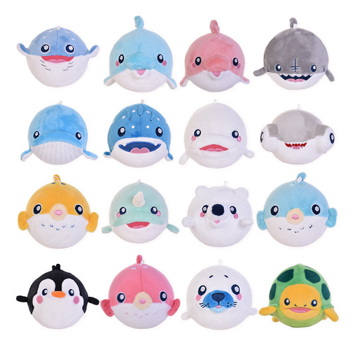 Kaipelon Ocean Friends Memory Foam Vent Plush Doll Pendant Marine Life Bear Penguin Dolphin