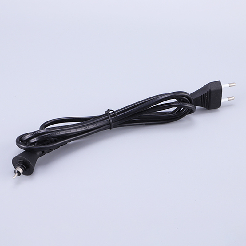 两芯欧规带旋转尾电源线多国电线吹风机线专用插尾两芯电源线