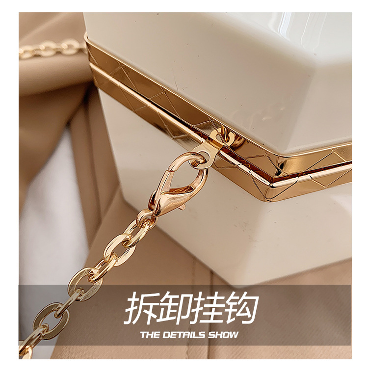 Fashion Solid Color Metal Chain Bag display picture 20