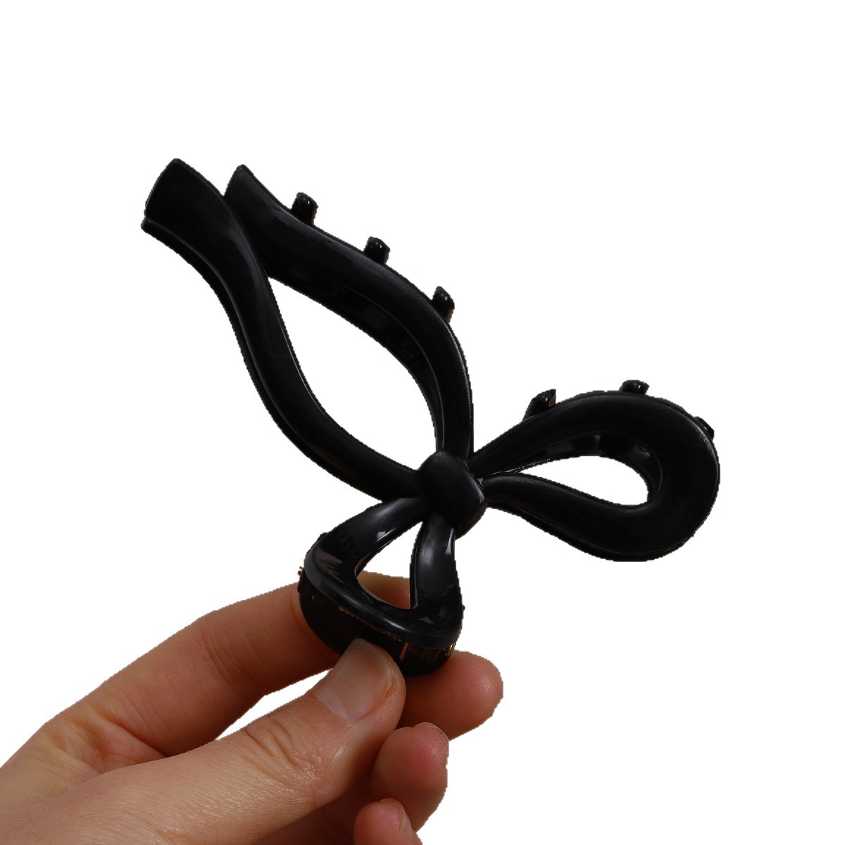 Cross-border clip de pescado suave clip de cabello de alta calidad arco clip de agarre grande clip de cabello suave anticolisión suave