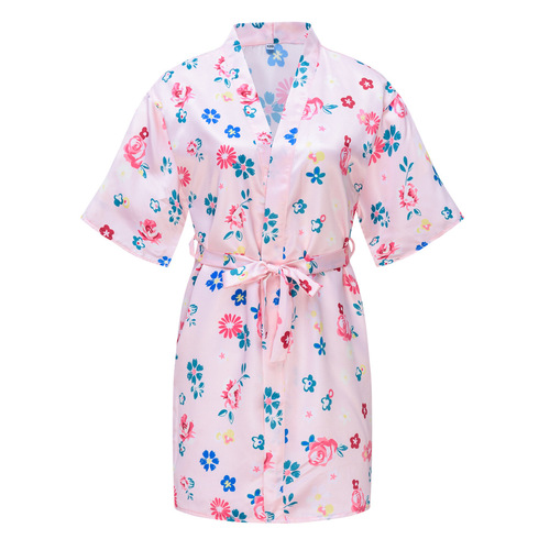 Summer and Autumn New Homecoming Clothes for Boys and Girls, Baby Bathrobes, Children Peacock Kimono Pajamas, Summer Thin Open Chest Robe