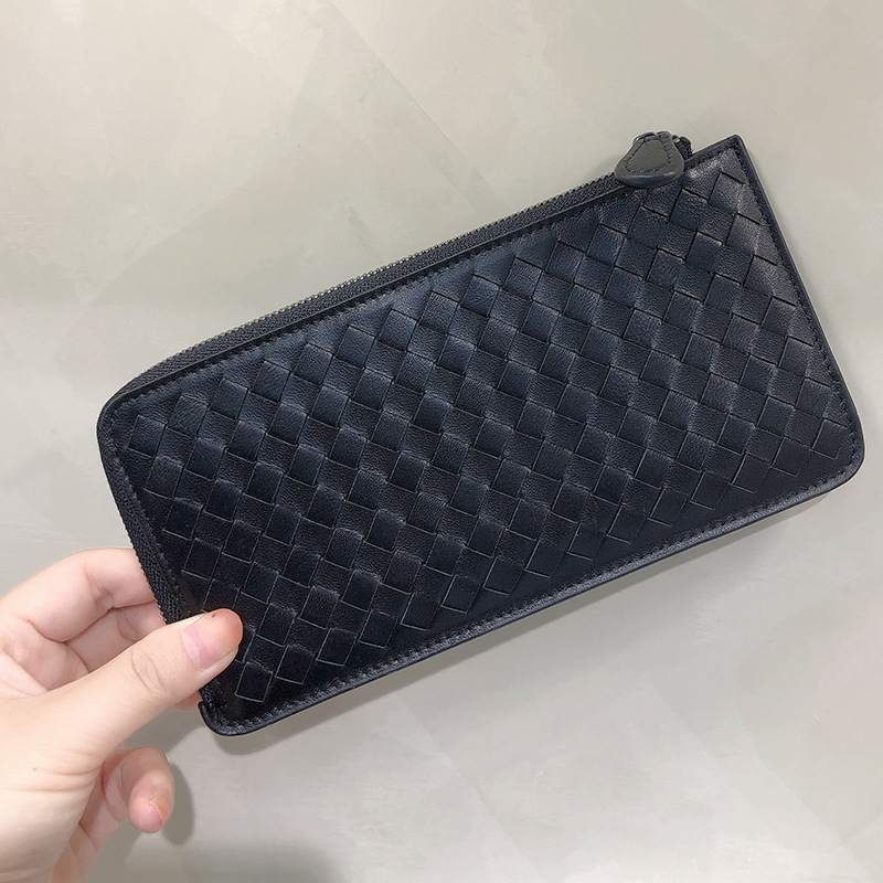 New Genuine Leather Wallet Tiktok Style Coin Purse Ticket Holder Lambskin Card Holder Id Card Holder Women's Long Card Holder