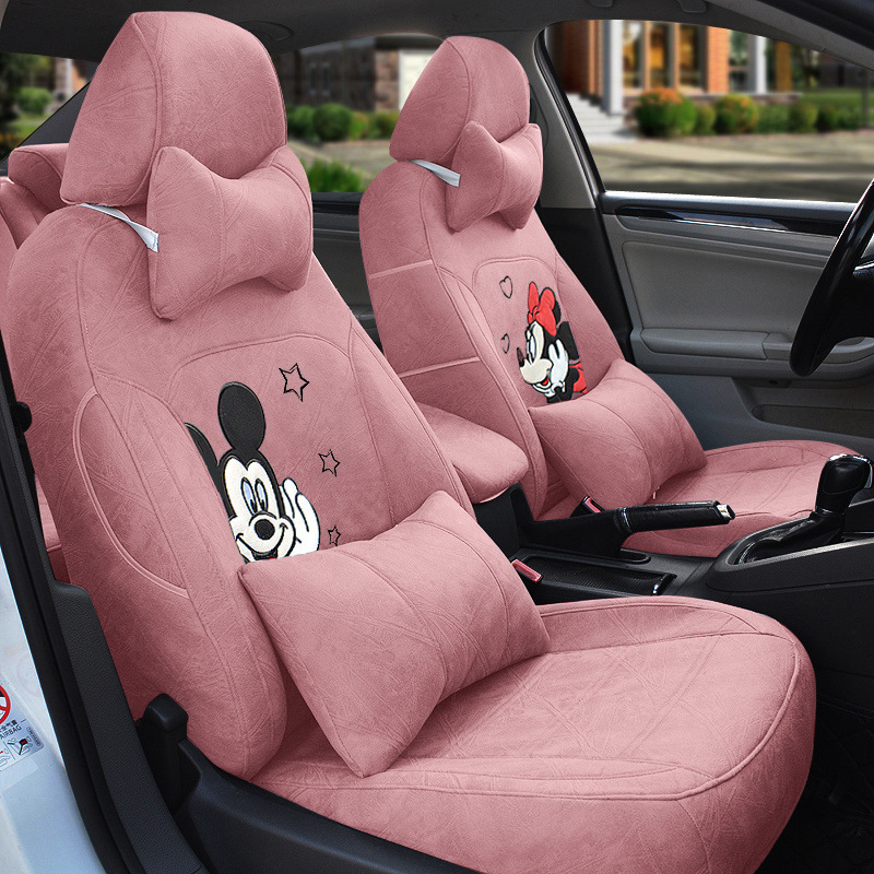 고급 테크니컬 천-핑크 미키