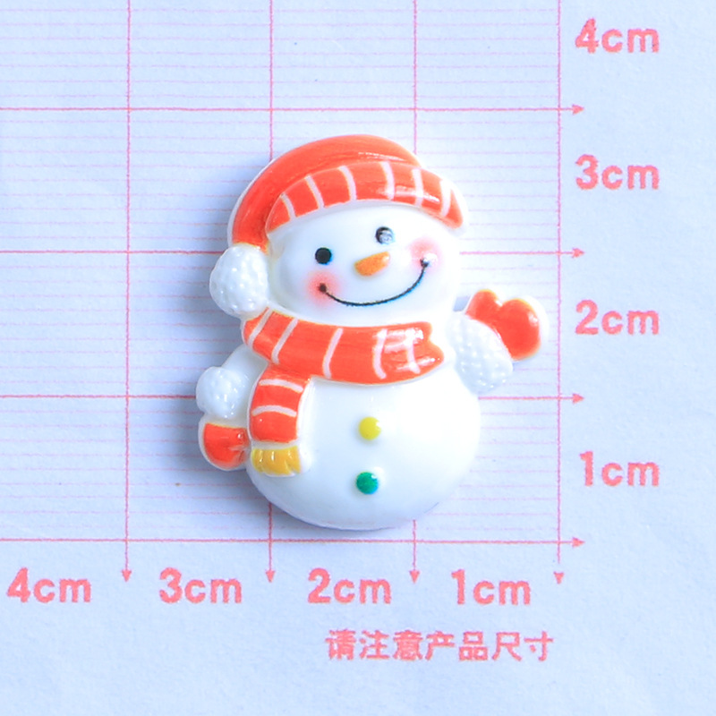Santa Claus dibujos animados DIY crema pegamento resina accesorios epoxi teléfono caso tocado horquilla hebilla del zapato material de la joyería image 21