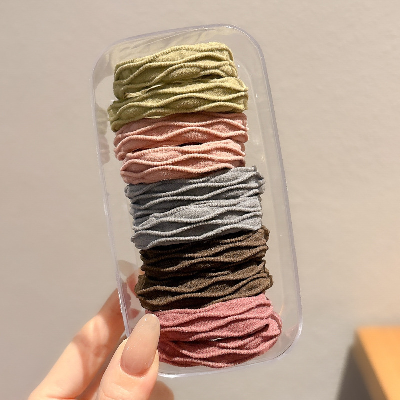 Coletero elástico sencillo de nuevo estilo 2026, banda para el pelo pequeña sin costuras para mujer, suave para el cabello, sujetador de cola de caballo.