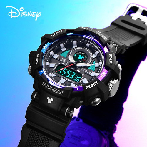 Disney children's electronic watch male teenager junior high school boy mechanical boy waterproof primary school student 10 years old and above