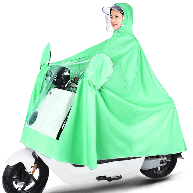 Impermeable motocicleta eléctrica batería coche 2021 verano nuevo más tamaño hombres y mujeres solo largo cuerpo completo poncho a prueba de lluvia