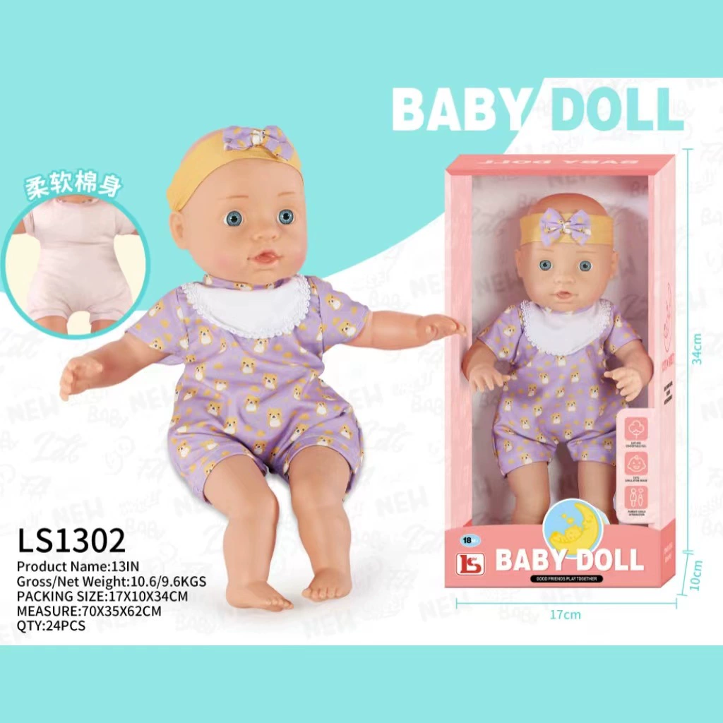 Children's realistic doll, gift box for dressing up, 13inch