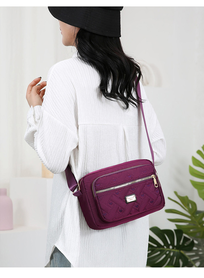 Neue Stil-Crossbody-Tasche zum Ausgehen, große Tasche für Einzelhandelstische, leichte Luxus-Kleinquadrat-Tasche, französische Kleinreisetasche, modische Oxford-Stoff-wasserdichte Geldbörse