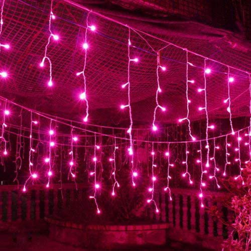 Lámpara de cortina transfronteriza decoración de patio LED solar string de lámpara de hielo impermeable al aire libre luces de cascada super brillante