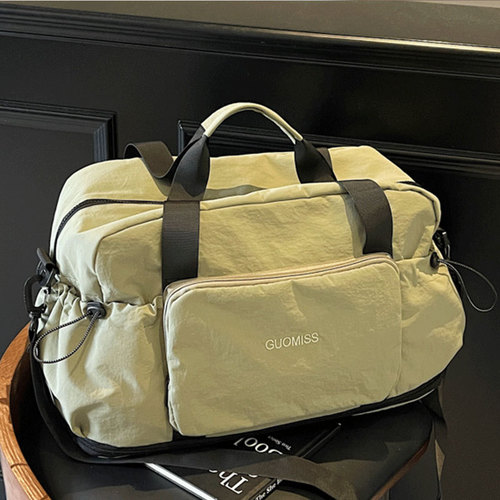 Luggage for women, lightweight travel bag for business trips, hand-held luggage for men, large capacity foldable storage bag, dry-wet separation fitness bag