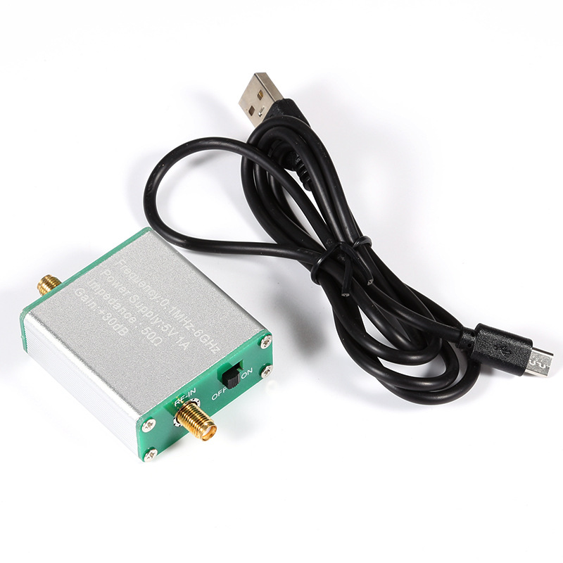 0.01-6GHz低噪声放大器30dB增益前置RF射频 LNA模块信号放大器