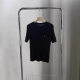 Crewneck Knitted Short-sleeved Women's Summer 2024 New Design Sense Niche Twist Pony Mark