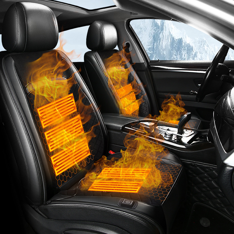 批发汽车加热坐垫冬季座椅车载电热座垫速热车用冬天座垫椅套代发