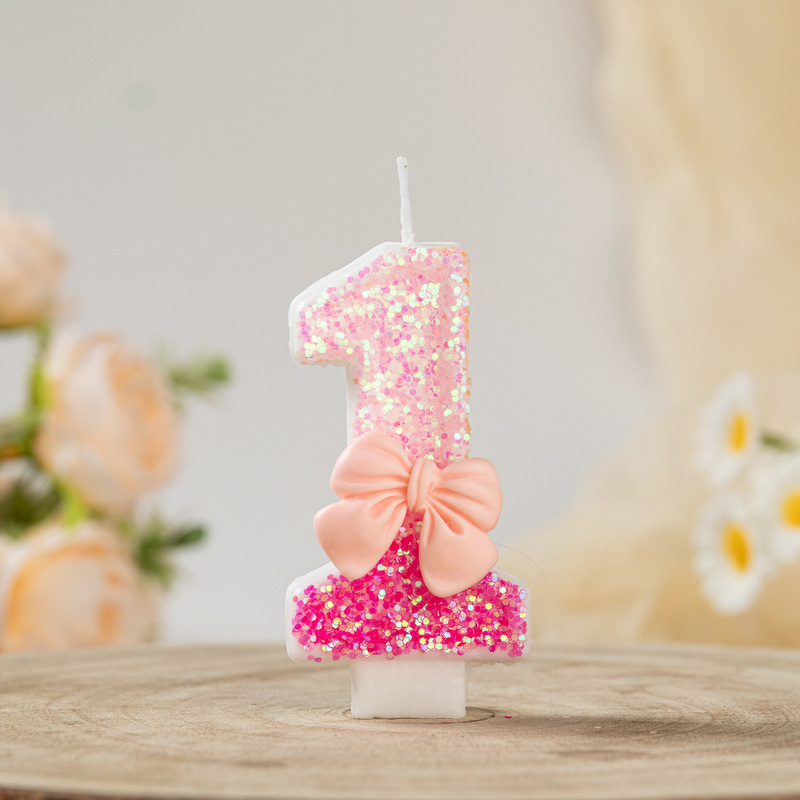 クロスボーダー誕生日ケーキデジタルキャンドル0-9歳クリエイティブデザートベーカリーショッププラグイン子供の1歳の装飾パーティー|undefined