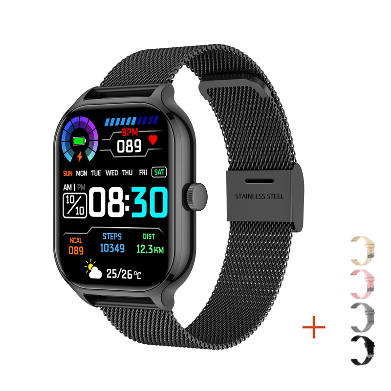 Reloj inteligente Z49 GTS4 con pantalla grande de 2,01", pulsera Bluetooth deportiva con monitor de frecuencia cardíaca