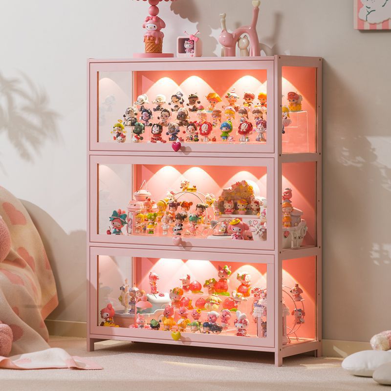 Gabinete de exhibición transparente hecho a mano acrílico caja ciega estante de exhibición joyería muñeca gabinete de almacenamiento