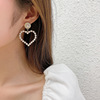 Long earrings from pearl, silver needle, European style, maxi length, wholesale, custom made