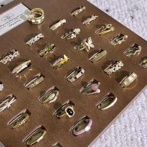 Oil-drip Enamel Flower Butterfly Ring for Women, Unique High-end, Lightweight Luxury, Non-fading, Fashionable and Versatile Finger Ring