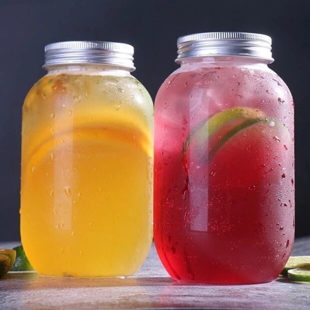 Taza de té de leche desechable con tapa taza de té de frutas bebida de jugo de frutas botella de envasado casera taza de plástico de té de leche