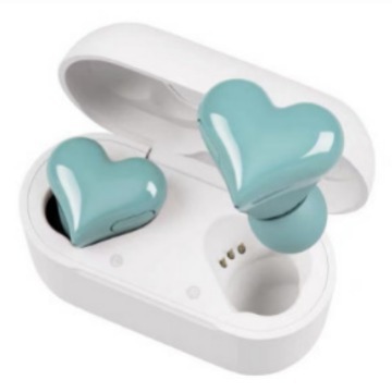 Los hertbuds populares aman los auriculares Bluetooth en la oreja música de reducción de ruido pequeños auriculares Bluetooth inalámbricos en forma de corazón Android
