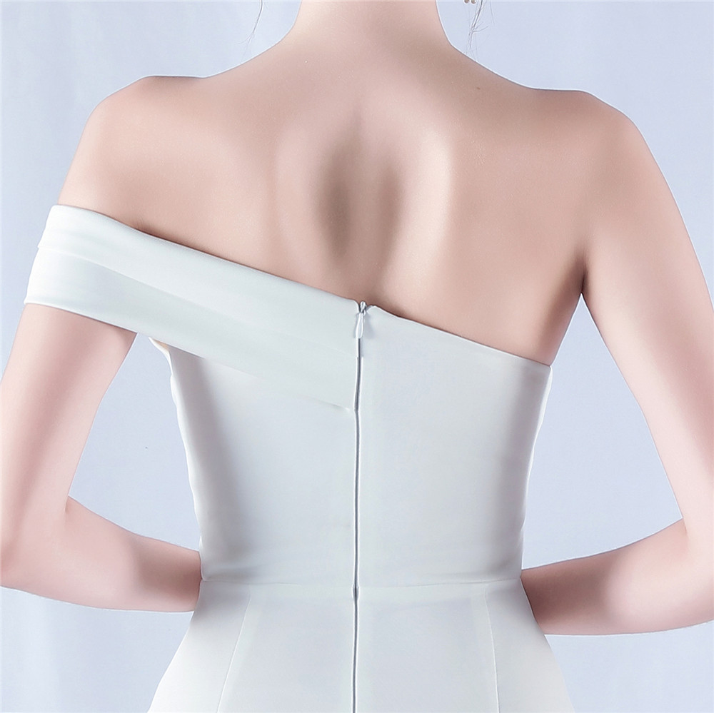 Dress Satin off Shoulder Hosting Celebration Annual Party Cocktail Evening Dress