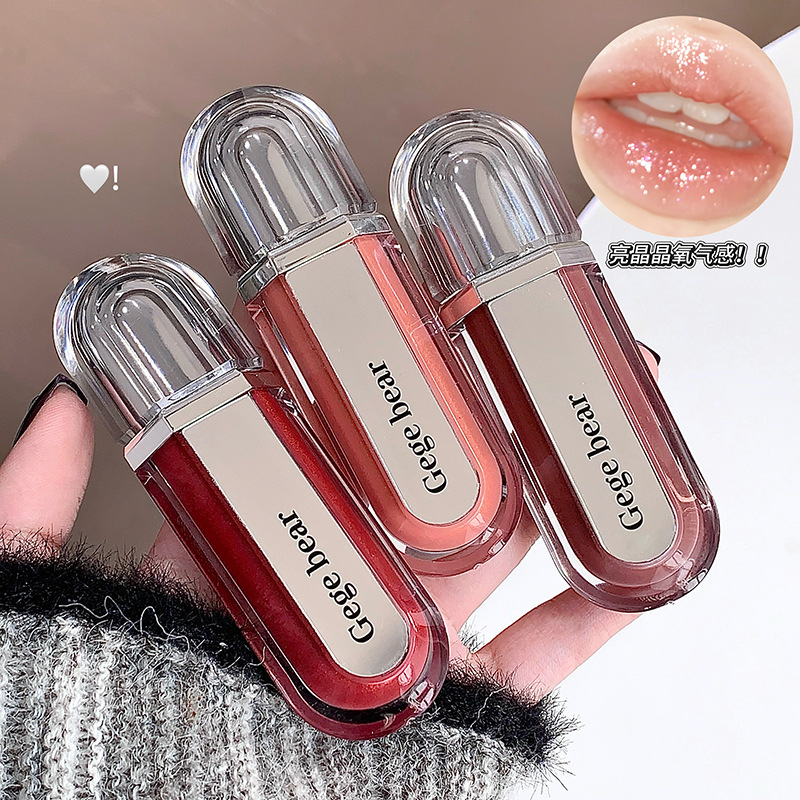 Gege bear agua humidificante, miel labial, pura voluntad, color desnudo, luz acuosa, blanqueamiento y color transfronterizo, esmalte labial para mujeres.