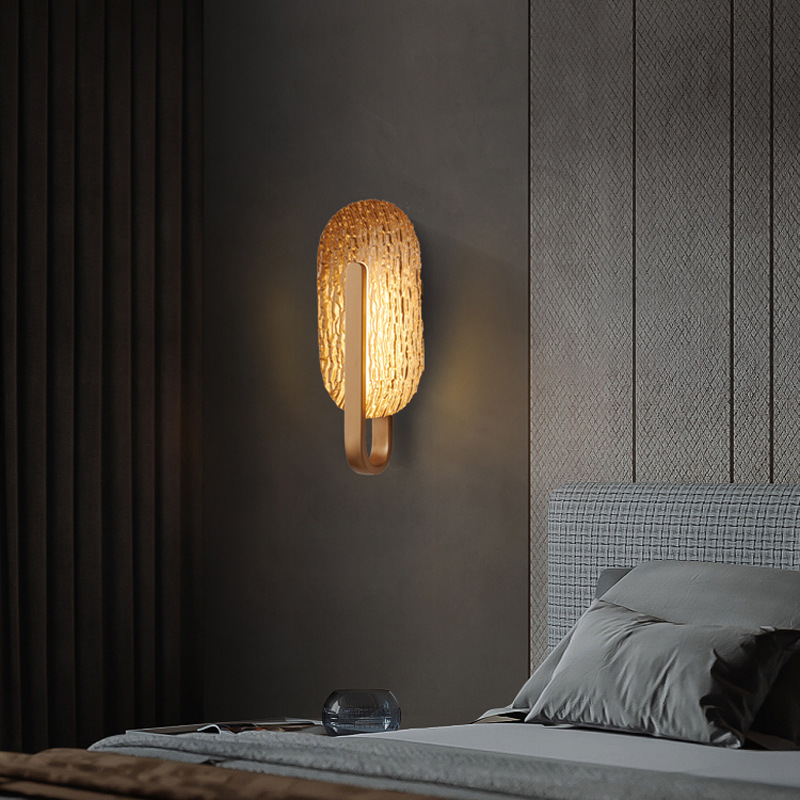 Ventas transfronterizas en caliente nórdico creativo dormitorio cabezal de cama lámpara de pared hotel residencial escalera pasillo sala de estar lámpara de pared de fondo