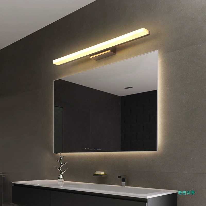 Front headlights for mirror for bathroom for face washing, modern and minimalistic sconce