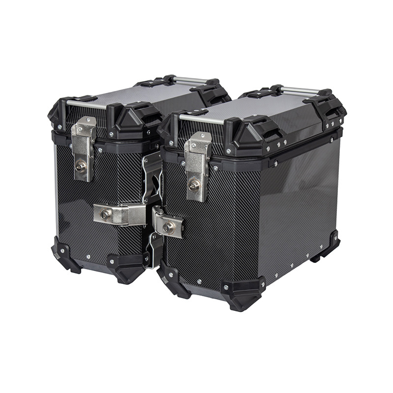38L Water Transfer Printing Side Box Motorcycle Large Capacity Luggage Box Waterproof Side Hanging Box Motorcycle Accessories Side Tail Box