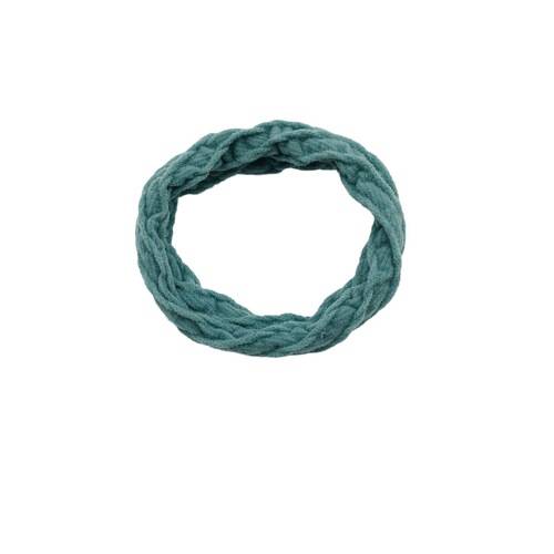 Gradient dark green coffee jacquard towel ring thick seamless high elasticity hair rope leather case